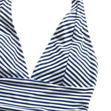 Dark Blue And White Striped