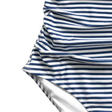 Dark Blue And White Striped