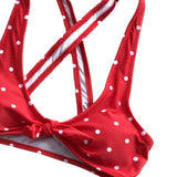 Scoop Red And White Polk Dot