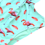 Mint Green Pink Flamingo